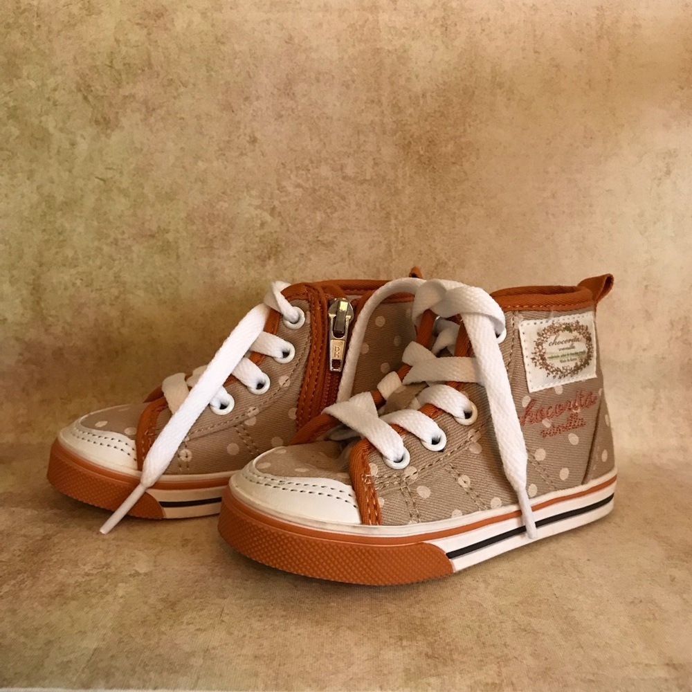 Chocorita Vanilla High Tops Girl Sneakers